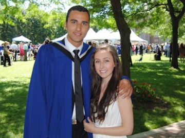 Amanda and Brandon at his graduation.