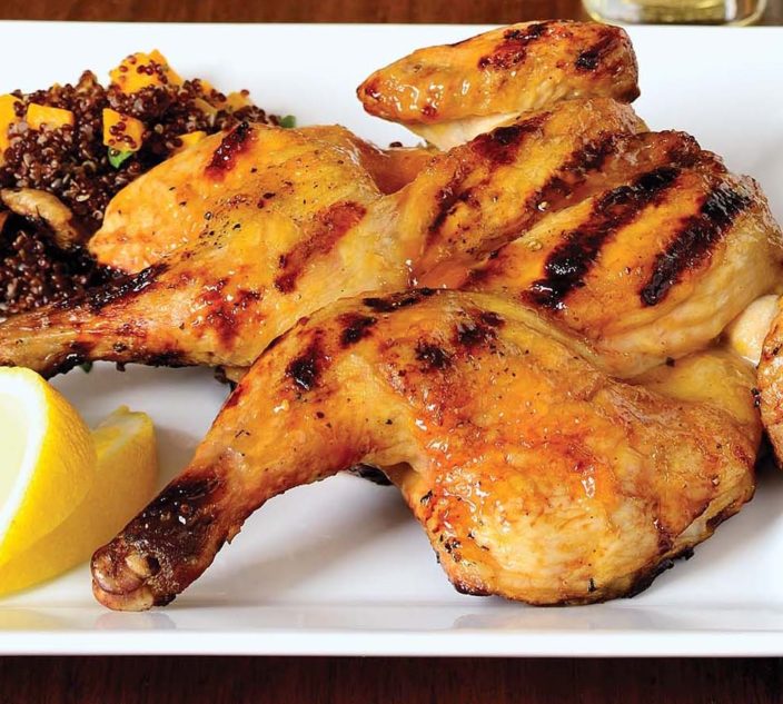 Cornish Hen with Apricot Glaze