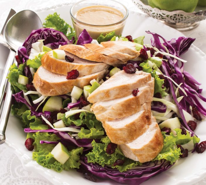 Cran-Apple Crunch Chicken Salad with Creamy Maple Dressing