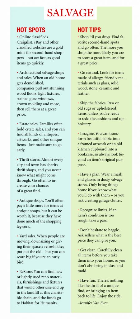 salvage allergic living