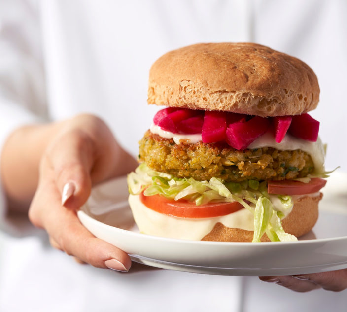 Allergy-Friendly Falafel Burger