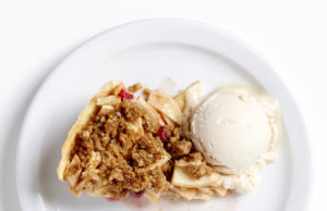 Cran-apple pie, a perfect end to a festive feast.