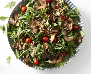 Warm mushroom salad.