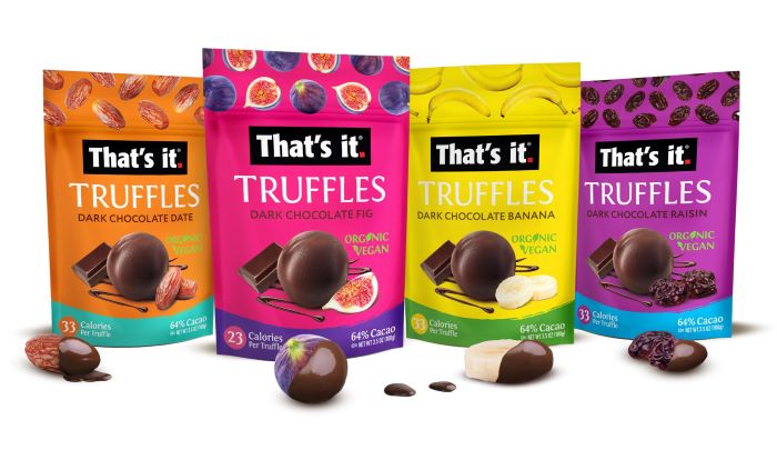 Four varieties of That's It. truffle treats