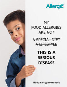 Food allergy awareness poster