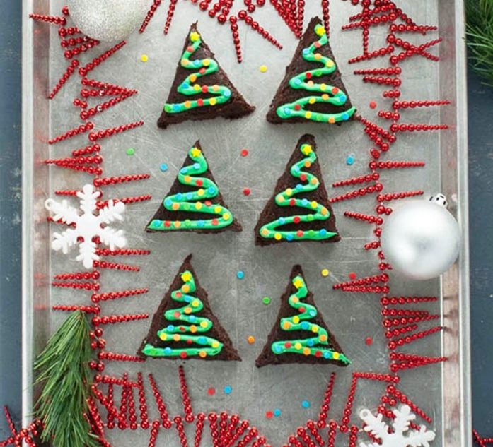 Brownie Christmas Trees