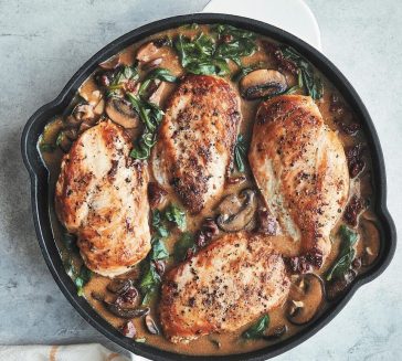 Tuscan chicken dinner.