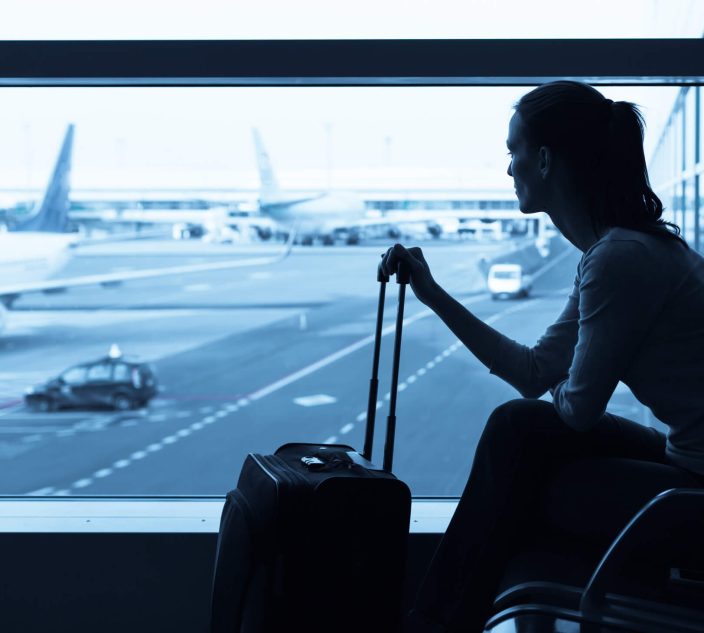 Woman at the airport