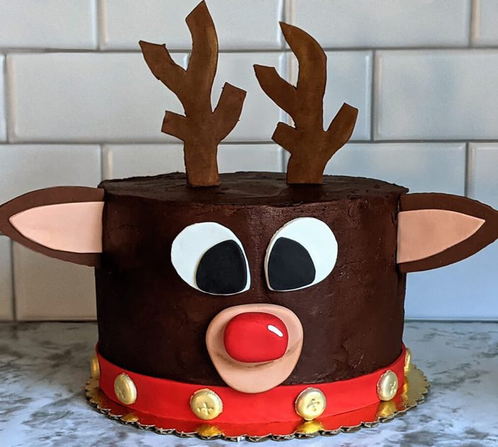 Reindeer Chocolate Cake