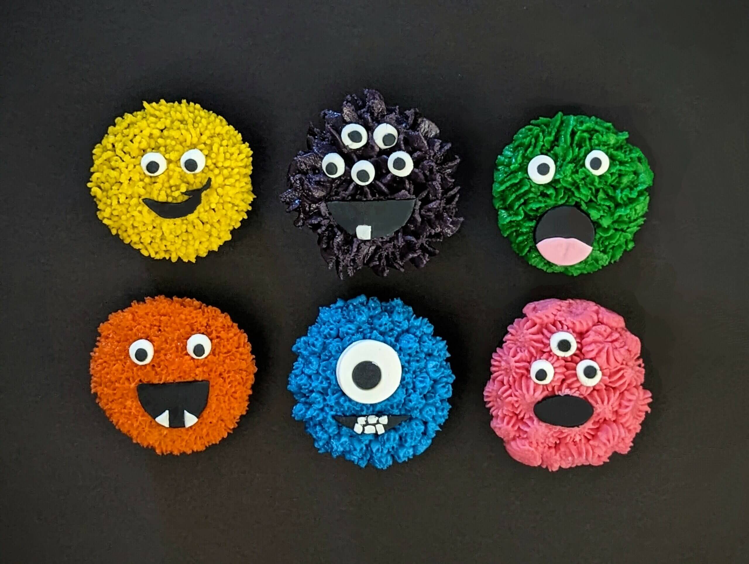 Spookily Free-From: Furry Monster Chocolate Cupcakes
