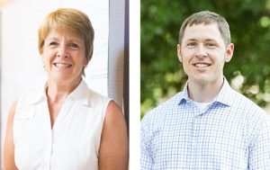 Beth Rosenberger, Dartmouth registered dietitian and nutritionist and Joseph Bush, UNCW registered dietitian 