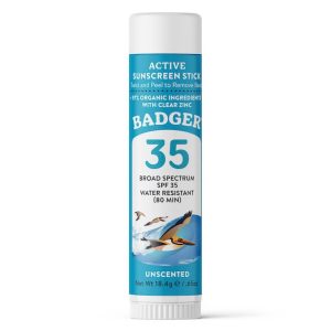 Badger: Unscented Active Mineral Sunscreen Stick SPF 35