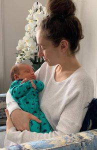 Amanda Orlando and baby.