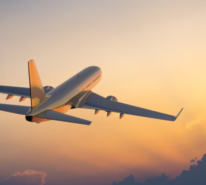 Airplane taking off