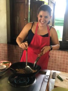 Michelle cooking without dairy products. 

Dairy Allergy as an Adult Rocked My World